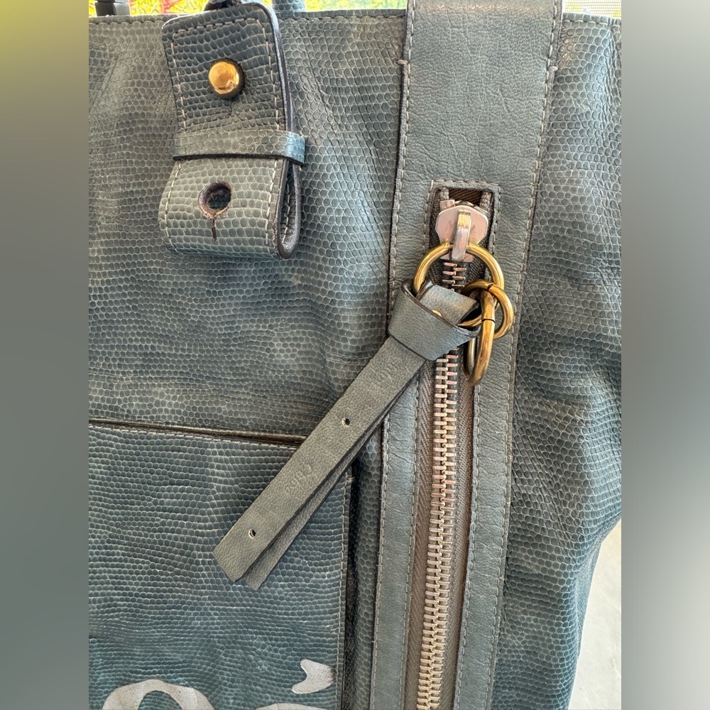 Chloe Blue Tote Bag - Picture 6 of 16